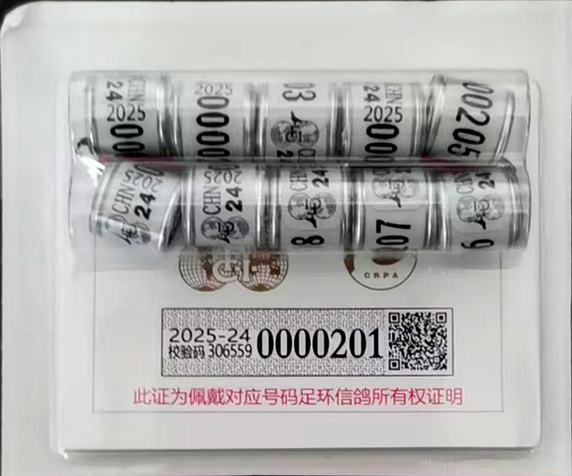 2025年云南省信鸽足环公益拍卖